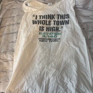 Men’s Women’s Unisex tank top Size Large Woodstock New York Hippy Hippies 60’s